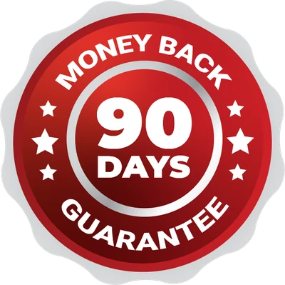 90 days money back guarantee badge